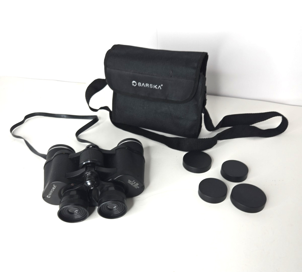 BARSKA Binoculars 7X35 WA With Carrying Case Clean Opticals Wildlife Bird Watch